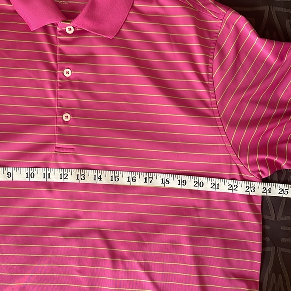 ~Donald Ross Pink &Tan Short Sleeve Golf Polo Size Large - Picture 6 of 9